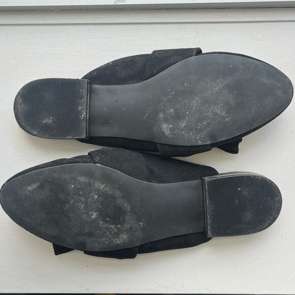 Expression Black Faux Suede Mules - Picture 4 of 4